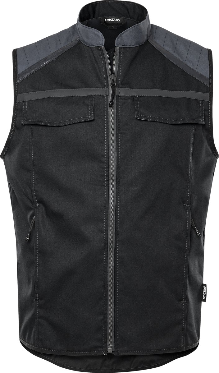 Fristads Vest 5555 STFP - Zwart/Grijs - XL