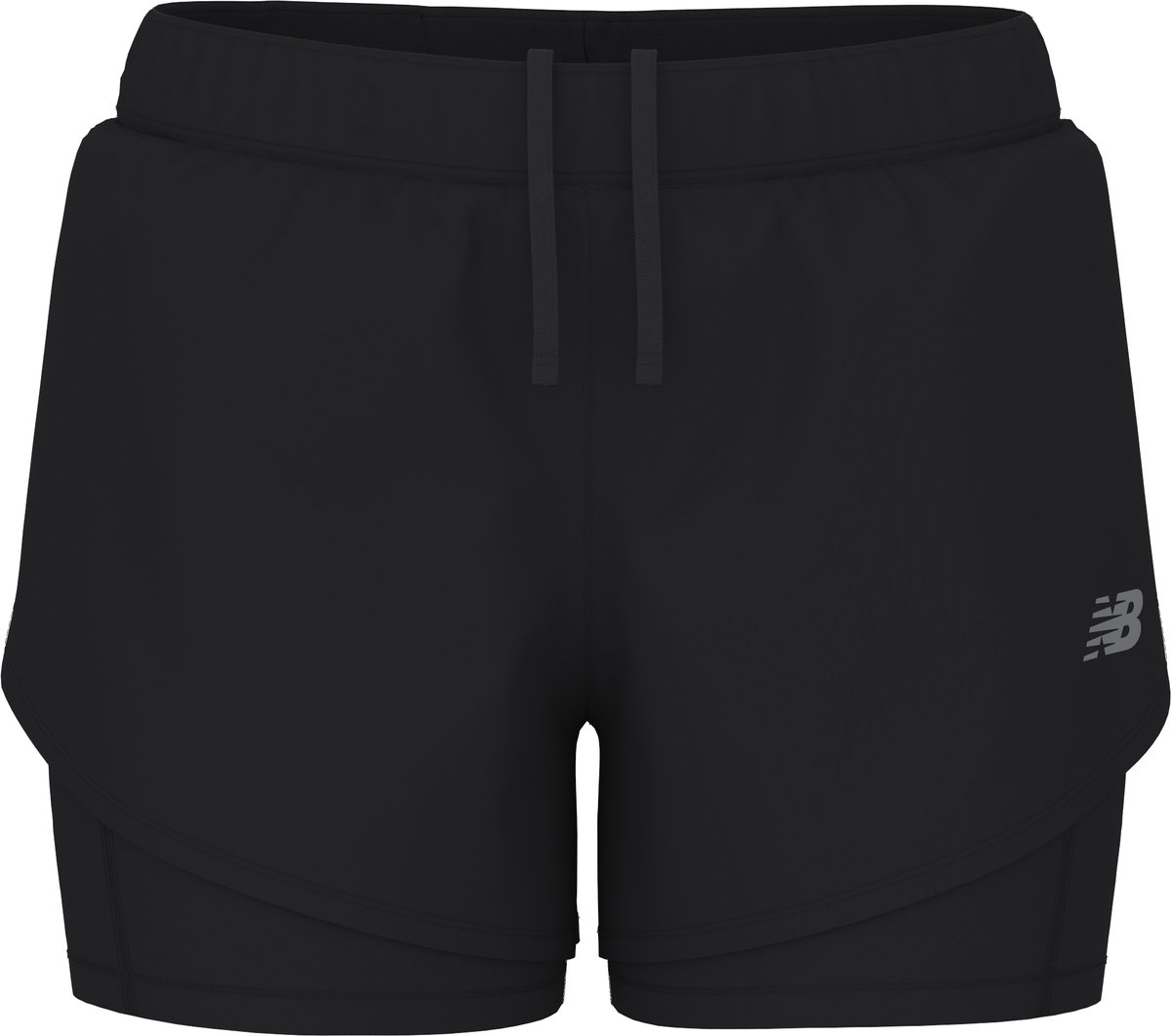 New Balance Sport 2-in-1 Short 3″ Dames Sportbroek Zwart