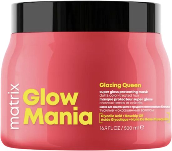 Masque Protecteur Super Brillant Glow Mania Glazing Queen - Maska Pro Barvené Vlasy