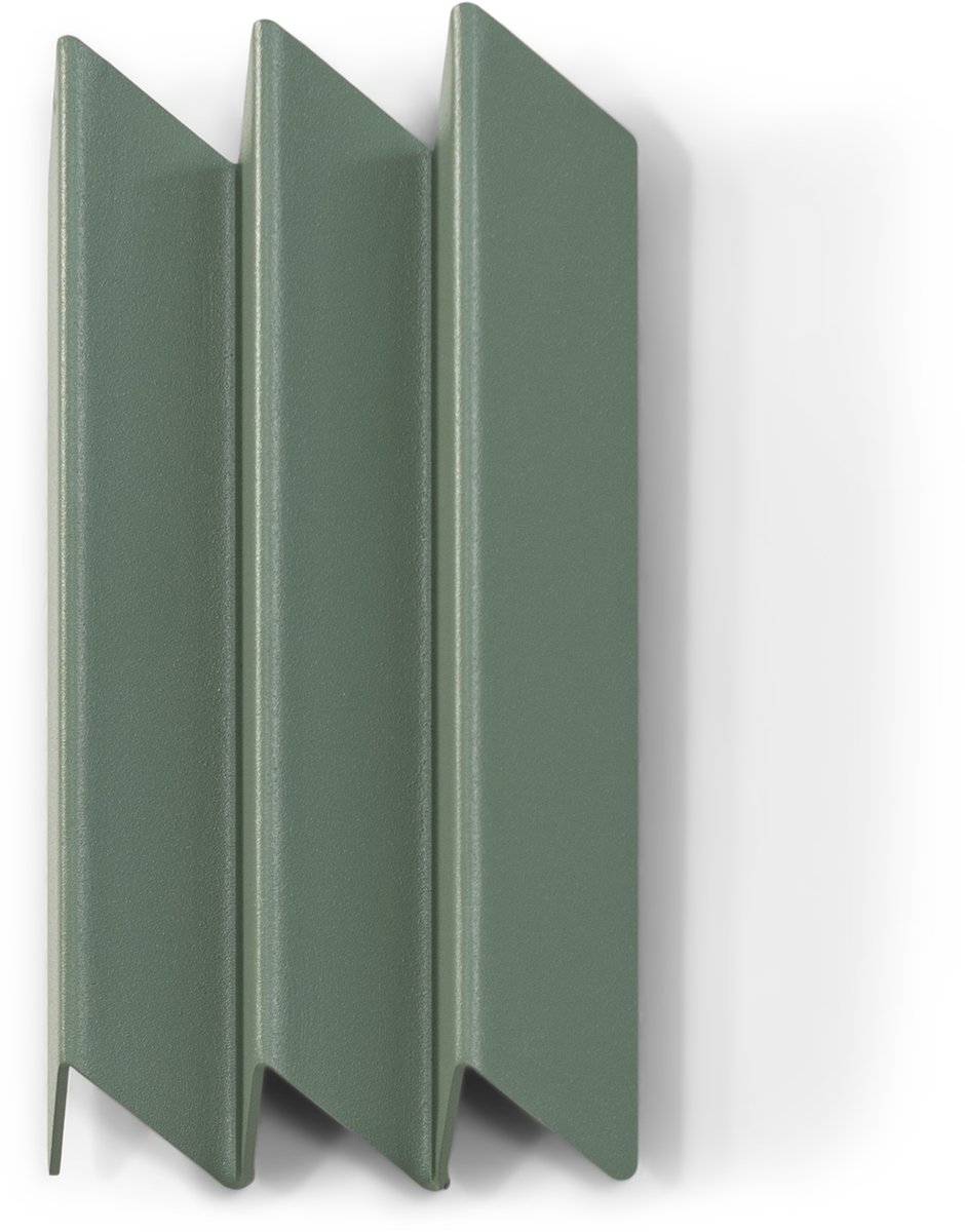 Spinder Design Spinder x BUDDE kapstok Sensu S - Dusty Green - 3 haken - Staal