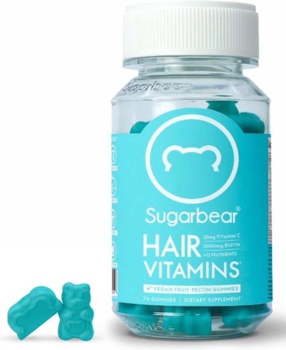 Sugar Bear Hair Vitamins Voedingssupplement - 74 gummies op Prijzenvolger.com