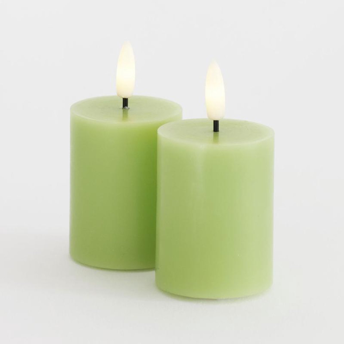 Sirius Sirius Sille Mini LED kaars 2st Ø5xH6.5cm - Spring green - groen Groen - mini