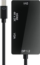 Dolphix 1.2 Mini DisplayPort vers HDMI DVI et VGA / noir - 0 15 mètres