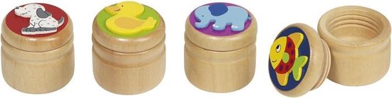 Goki Milk teeth box, elephant, duck, fish, dog van Merkloos — afbeelding 3