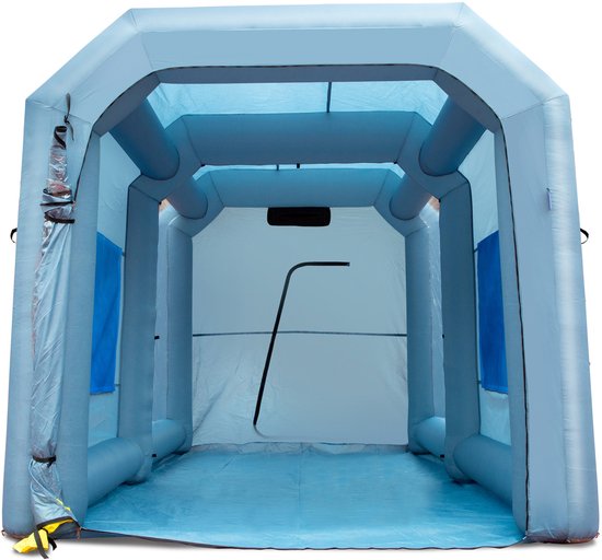 Opblaasbare Spuitcabine, 396x305x274cm, voor Het Spuiten Van Auto'S, Uitgerust Met Filter En 950w Blower, Professionele Verfuitrusting van Merkloos — afbeelding 4