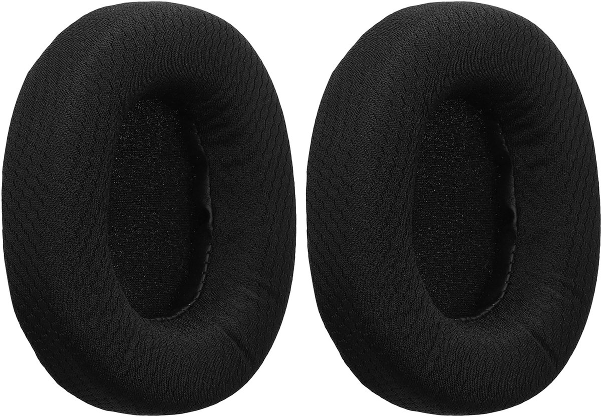 kwmobile 2x oorkussens geschikt voor EKSA E900 / E900 Pro koptelefoon in zwart - Voor over-ear hoofdtelefoon