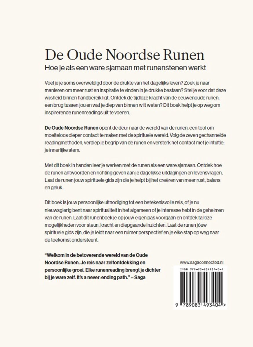 De Oude Noordse Runen - back cover