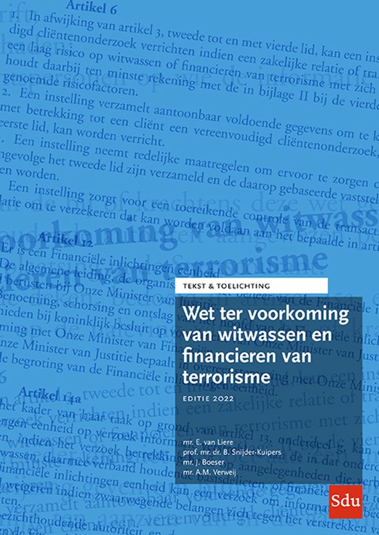 Tekst & Toelichting - Wet ter voorkoming van witwassen en fi ... - cover