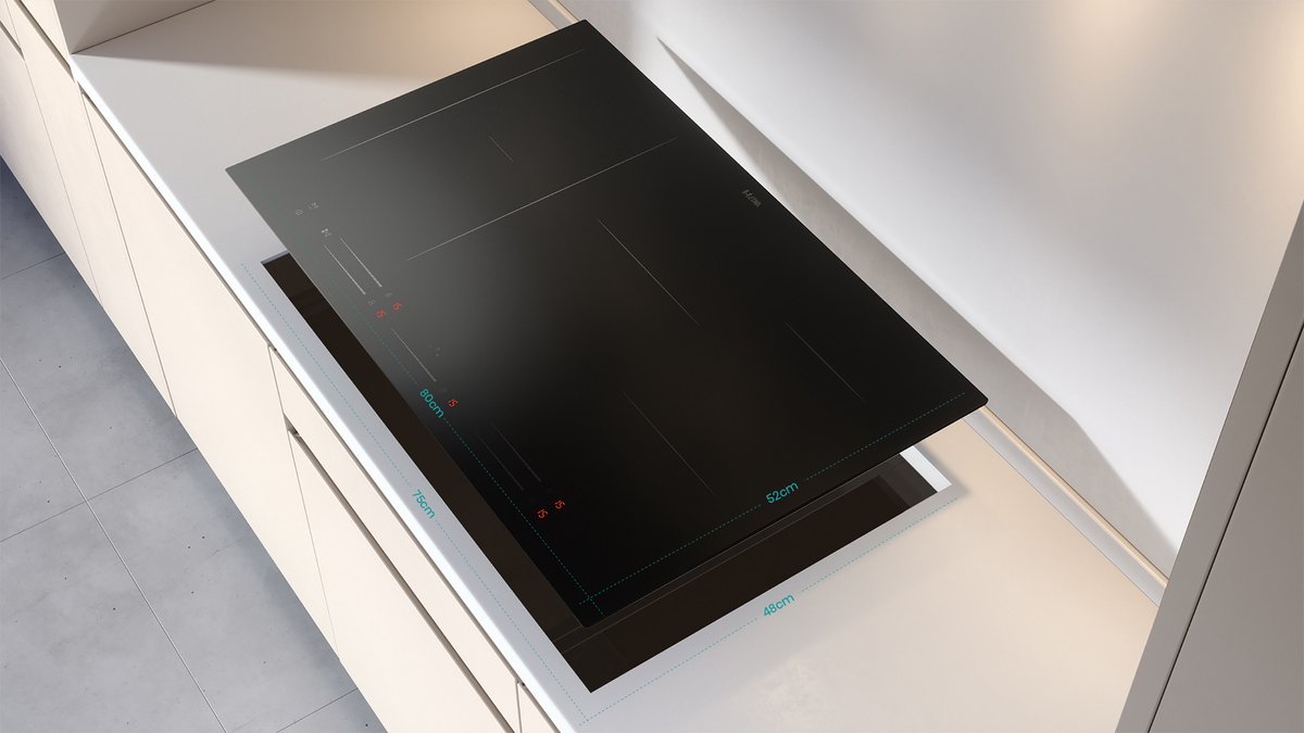 ETNA KIF5580ZT kookplaat Zwart Ingebouwd 80 cm Inductiekookplaat zones 5 zone(s)