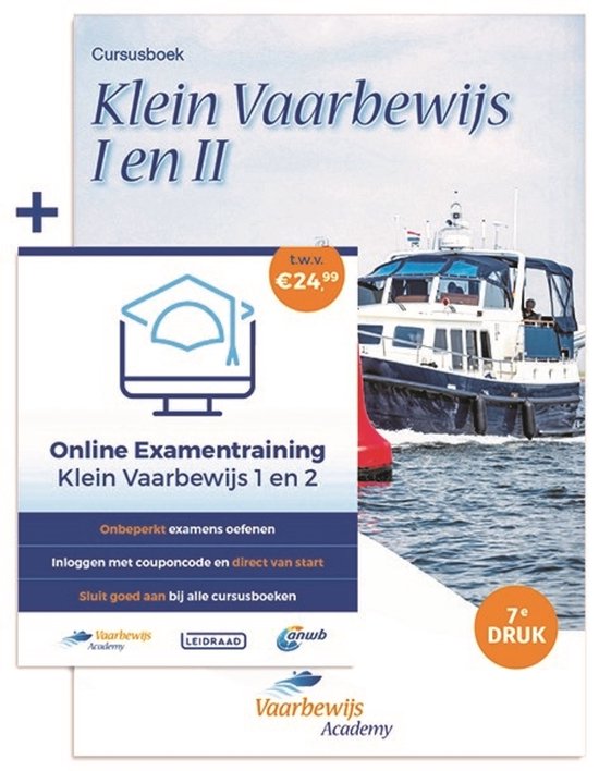 Vaarbewijs Academy Cursusboek Klein Vaarbewijs I en II + Onl ... - cover