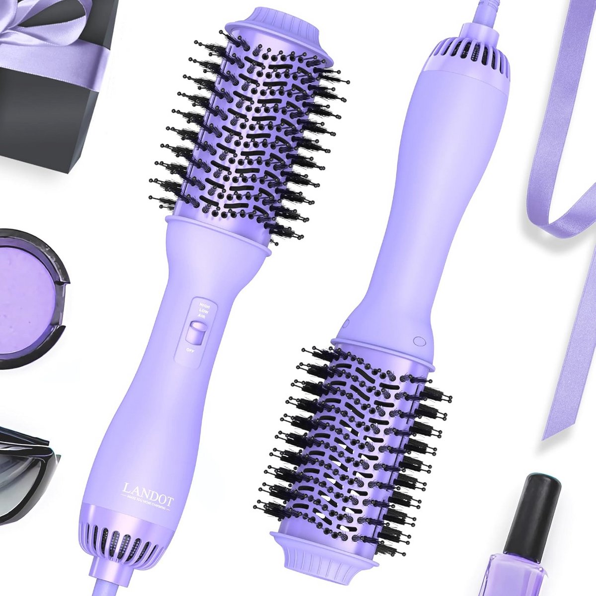 Warmeluchtborstel - One-Step Haardroger en Volumeborstel voor Perfecte Styling