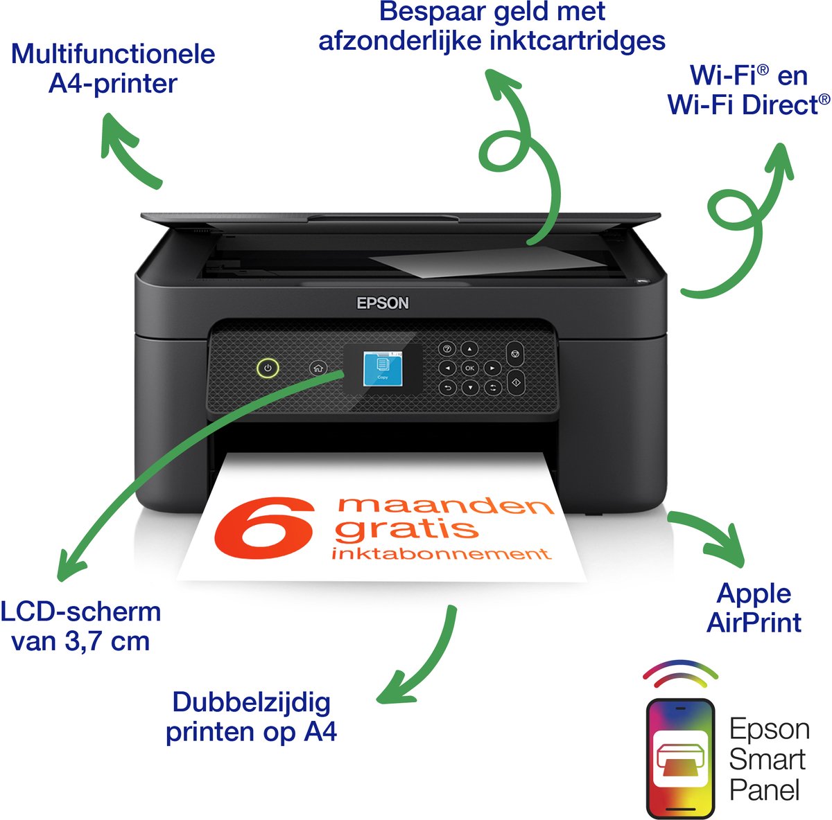 Epson Expression Home XP-3200 - All-In-One Inkjetprinter - Geschikt voor ReadyPrint — afbeelding 2