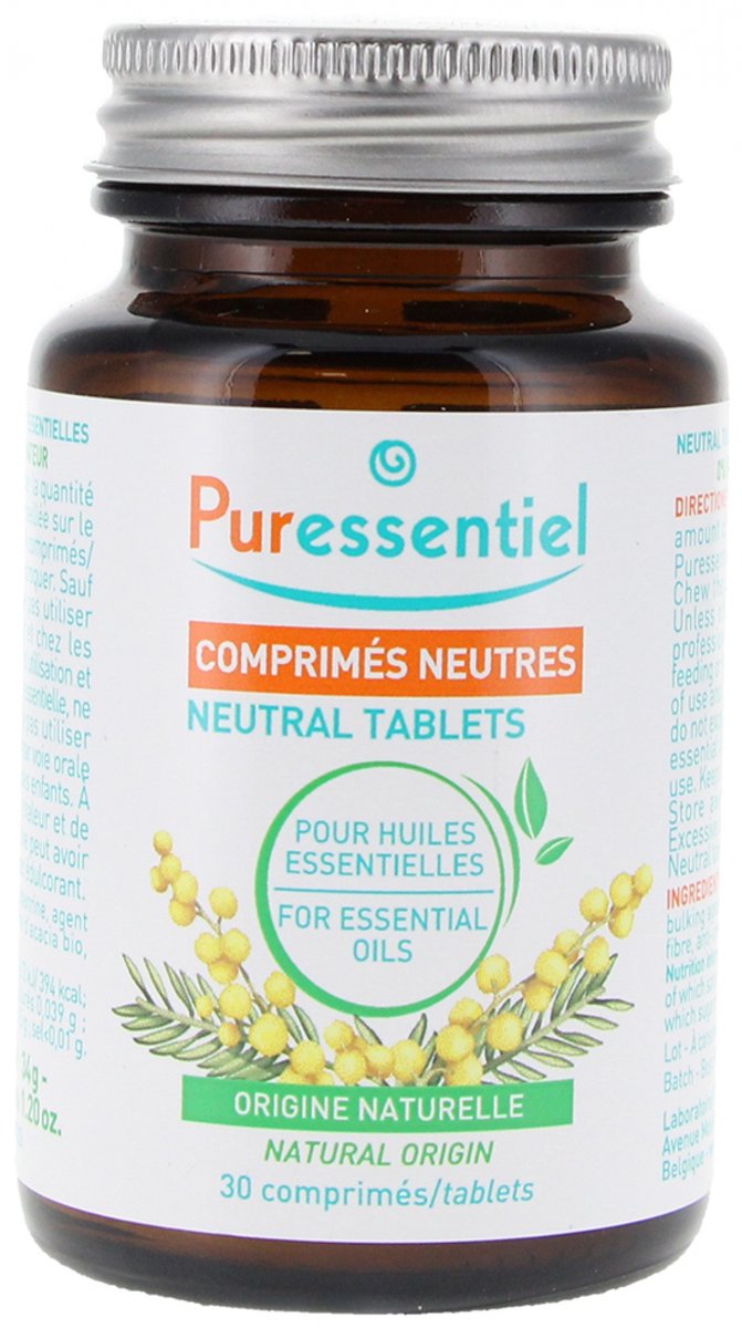 Goedkoopste Puressentiel Neutrale Tabletten Voor Essentiële Oliën 30 Tabletten