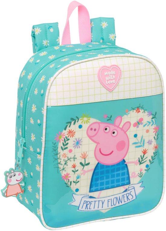 PEPPA PIG Kinderrucksack, Kinderrucksack, Schulrucksack, anpassbar an Kinderwagen, ideal für Kindergärten, bequem und vielseitig, Qualität und