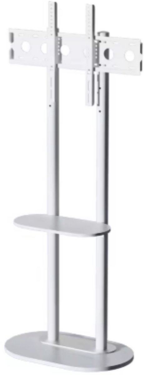 Luxe TV Vloerstandaard 40-75 inch - Wit - Standaard beugel - Staand - Robuust - In hoogte verstelbaar - 40KG