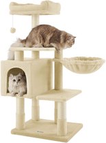 ACAZA Krabpaal - Krabpaal voor Grote Katten - Krabpaal voor Katten - 110 cm - Beige - Kattenkrabpaal - Kattenboom - Krabpalen - Kattenhuis