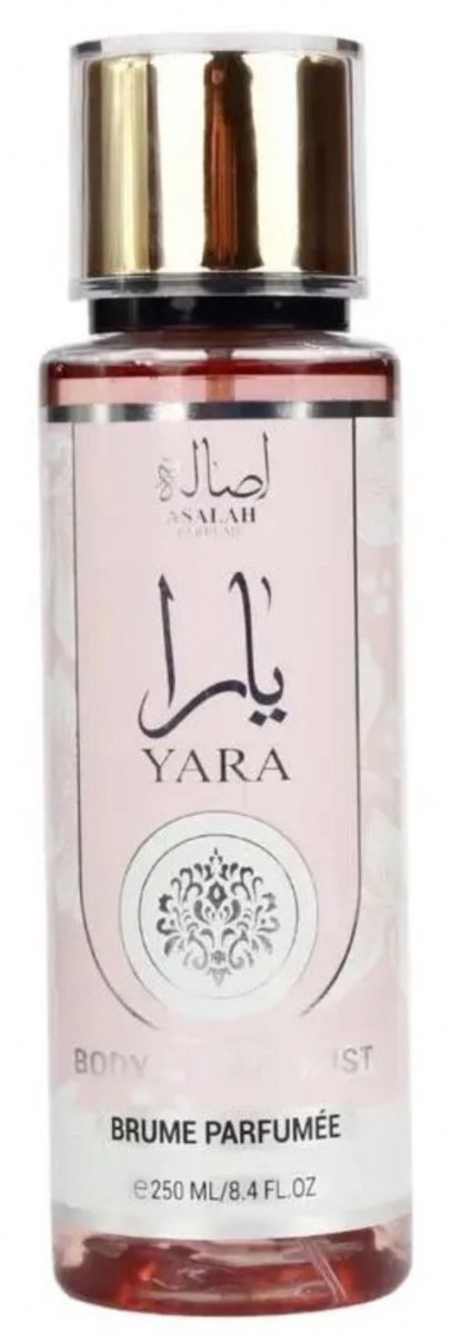 Lattafa Yara Geur Mist - Fruitige en bloemige body mist voor lichaam en haar - 250 ml