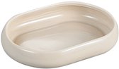Bricard Bondy – Ovalen Klein Schaaltje – Set van 6 – 13,9×10,1×2,6 cm – Taupe – Porselein