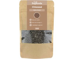 Chiazaad 100% Puur - 250gram - Chiazaad is Rijk aan Vezels en Omega-3 - Bron van Eiwitten - Chia Seeds