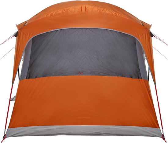 vidaXL - Familietent - met - Ramen - Koepel - Grijs - & - Oranje - - - 10 - Personen - - - Waterdicht van Vidaxl — afbeelding 5