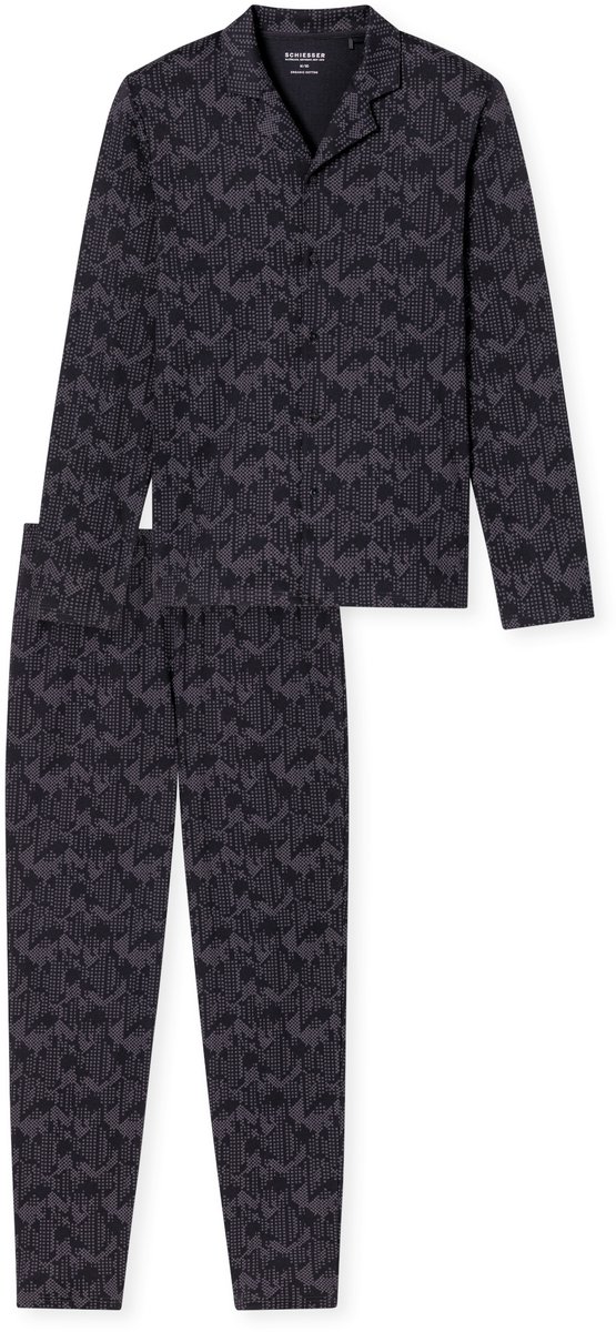 Schiesser Fine Interlock – Pyjama – 183176 – Charbon –