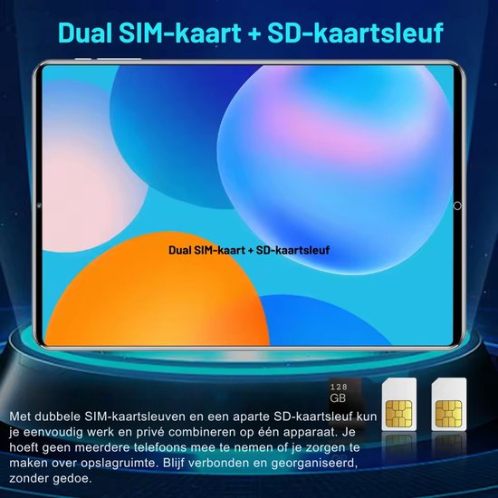 Tablette Android 5G 2025 version internationale 10,36 pouces, 12 Go de Ram , 256 Go de