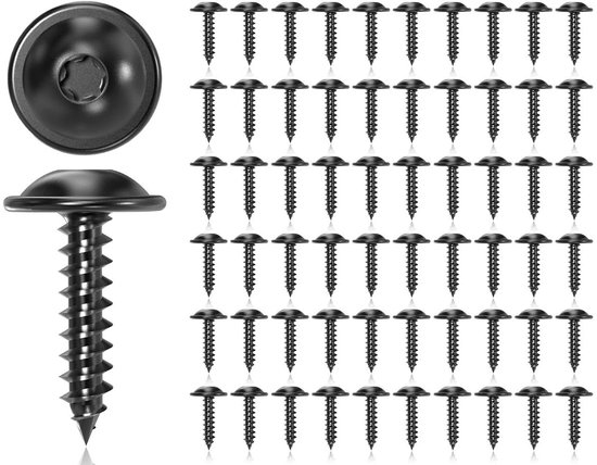 Sencys Universele Schroef Zwart Verzonken Kop Torx - 3,5x16mm - 50 stuks