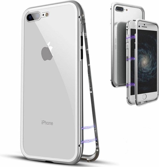 Coque Magnétique iPhone 8+ / 7+ - ARGENT - pour iPhone 8+ / 7+ (version plus)  | bol