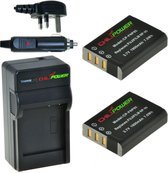 ChiliPower 2 x NP-95 accu's voor Fujifilm - Charger Kit + car-charger - UK version