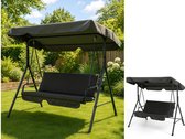 Bol.com Fameilleur Schommelbank voor de Tuin met Verstelbare Luifel –Geschikt voor 2 à 3 Personen –Inclusief Comfortabele Zitkus... aanbieding