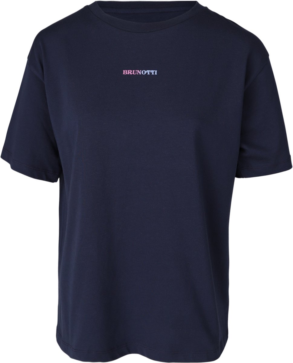 Brunotti Seaya-CT T-Shirt Indigo Dames 100% Katoen Relaxed Fit XXL Blauw