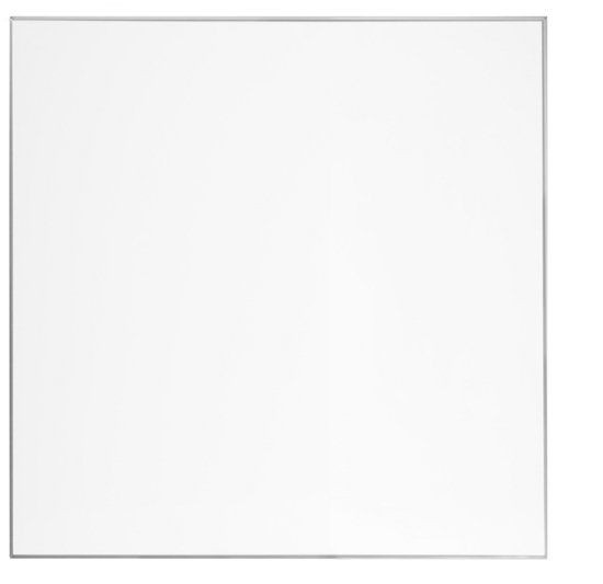 DESQ® Whiteboard - Magnetisch - Aluminium Ultra-Thin Frame - Onzichtbaar montagesysteem - Zwevende 3D look - 50 x 50 cm