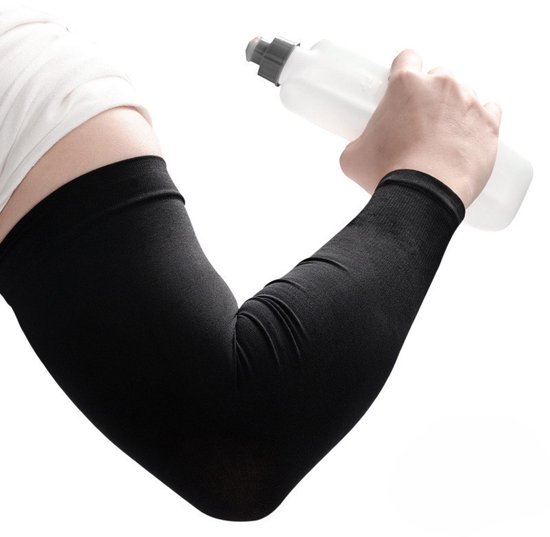 2 paar Arm Sleeves voor Heren UV Bescherming Tattoo Cover Cool Feel Compressie Sport Sleeves, Geschikt voor buiten rijden, vissen en sporten van Merkloos — afbeelding 3
