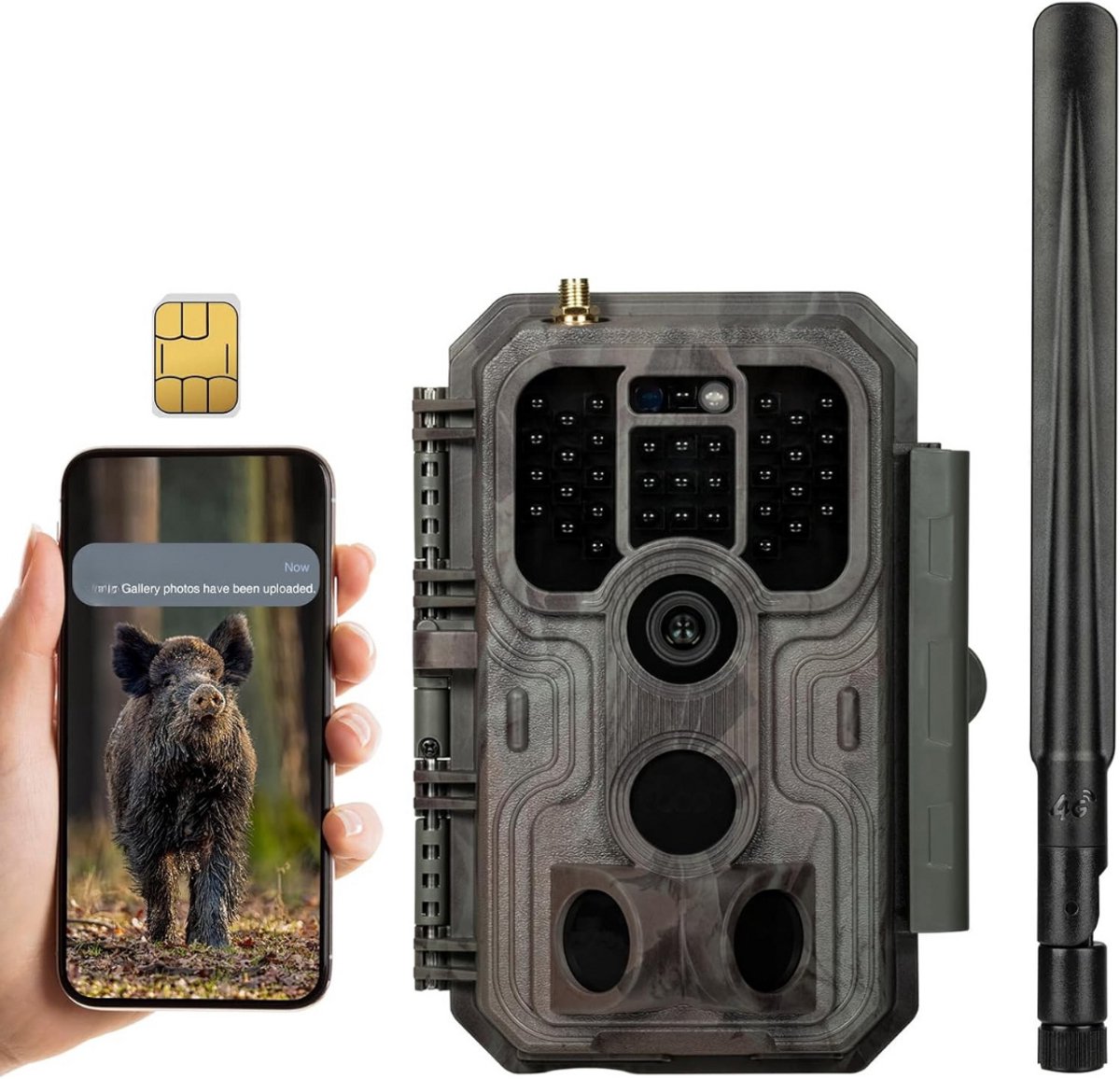 Wildcamera - Bewegingssensor camera - Nachtzicht - Dieren spotten - Boscamera - Buiten camera - Wildlife observeren - Beveiligingscamera natuur - Jachtcamera - Onopvallende camera - Buitenobservatie - Natuurfotografie - Dierensporen vastleggen - Time