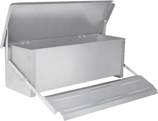 Mangeoire automatique pour volailles 22 kg - Galvanisée - Avec couvercle - Pour Mangeoire automatique pour volailles 22 kg - Galvanisée - Avec couvercle - Pour