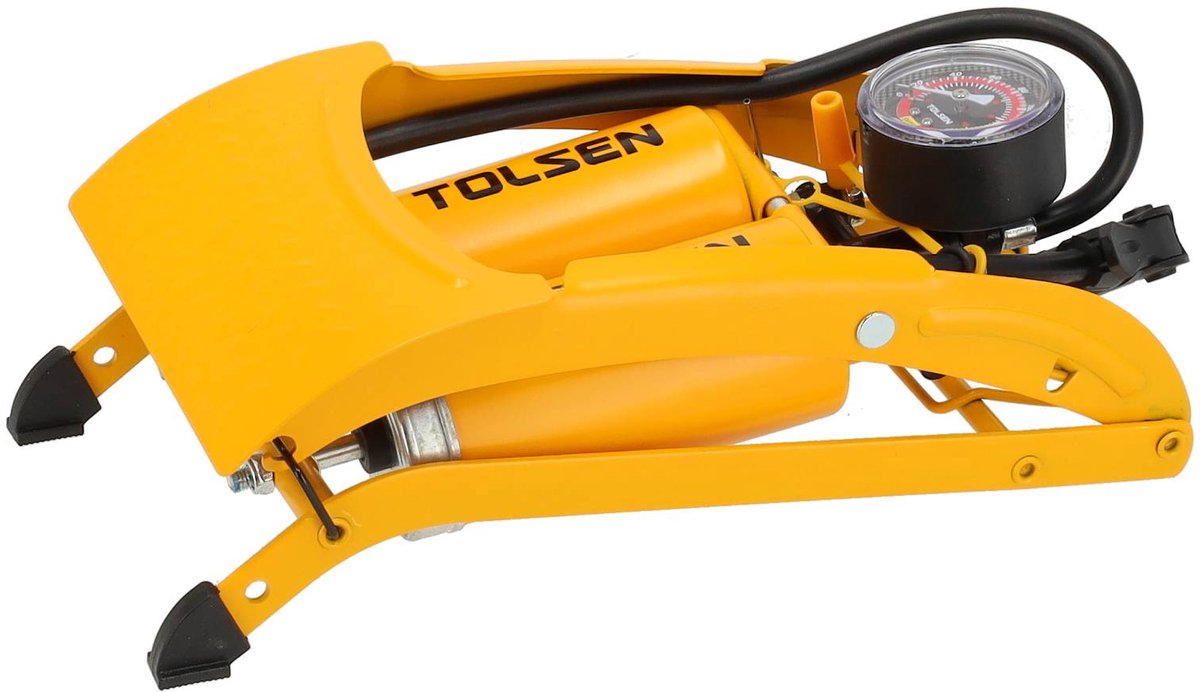 Tolsen Fietspomp - Voetpomp met Manometer