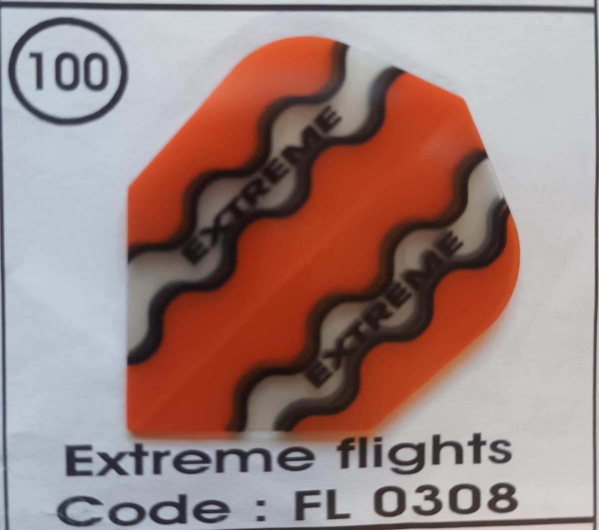 Dart Flights - 10 sets (30 stuks) - 100 micro - Extreme - oranje