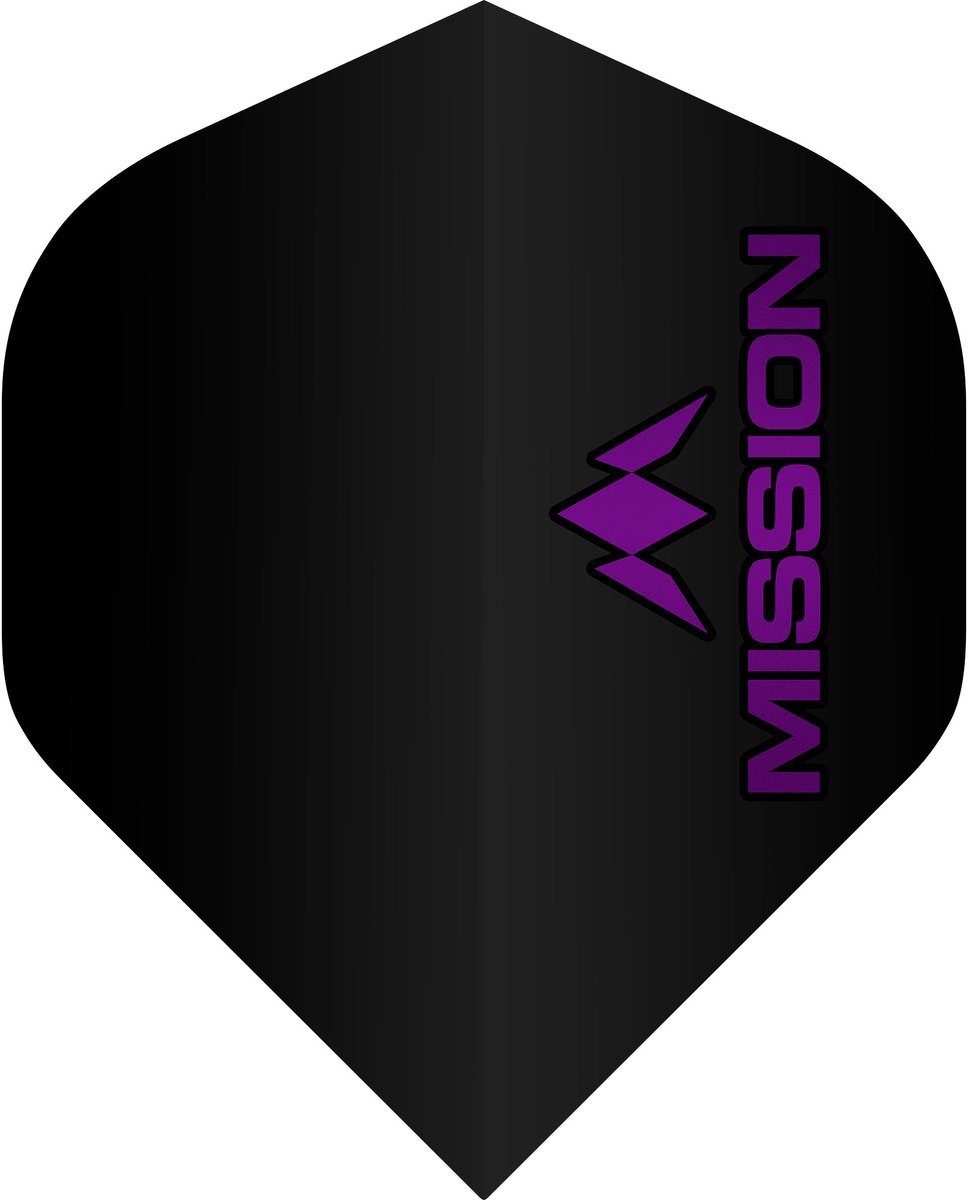 Mission Logo Std NO2 Black & Purple - Dart Flights