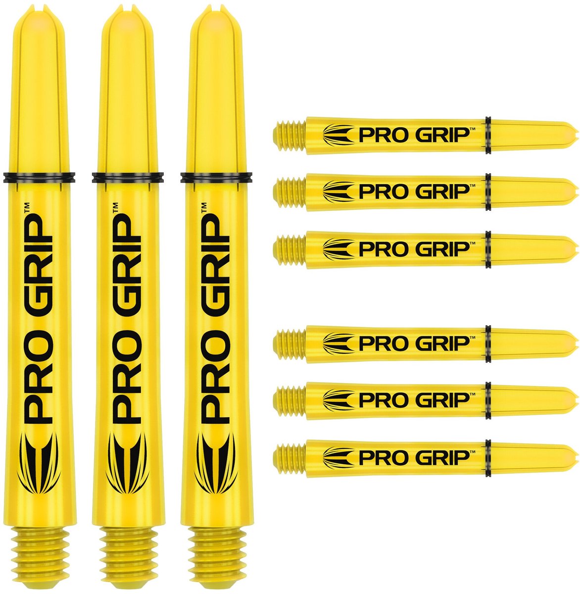 Target Pro Grip 3 Set Yellow - Dart Shafts Medium