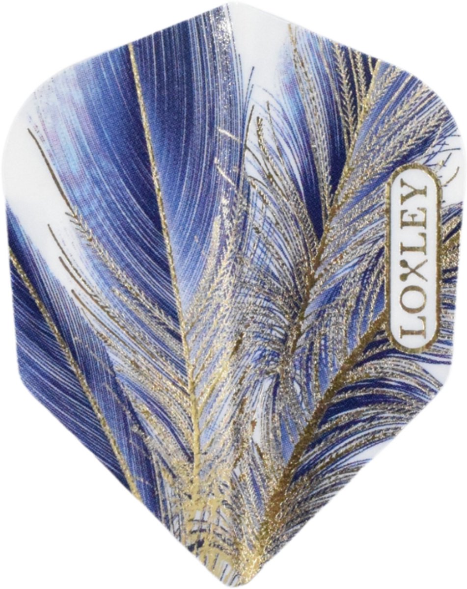 Loxley Feather Blue & Gold NO6 - Dart Flights