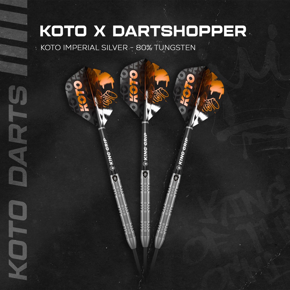 KOTO Imperial Silver 80% - Dartpijlen 23 Gram