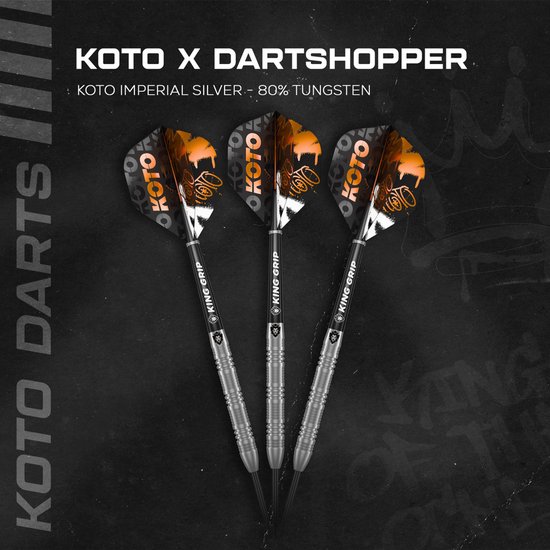 KOTO - Imperial - 23 G - Zilver - Dartpijlen - 80% Tungsten van Merkloos — afbeelding 2