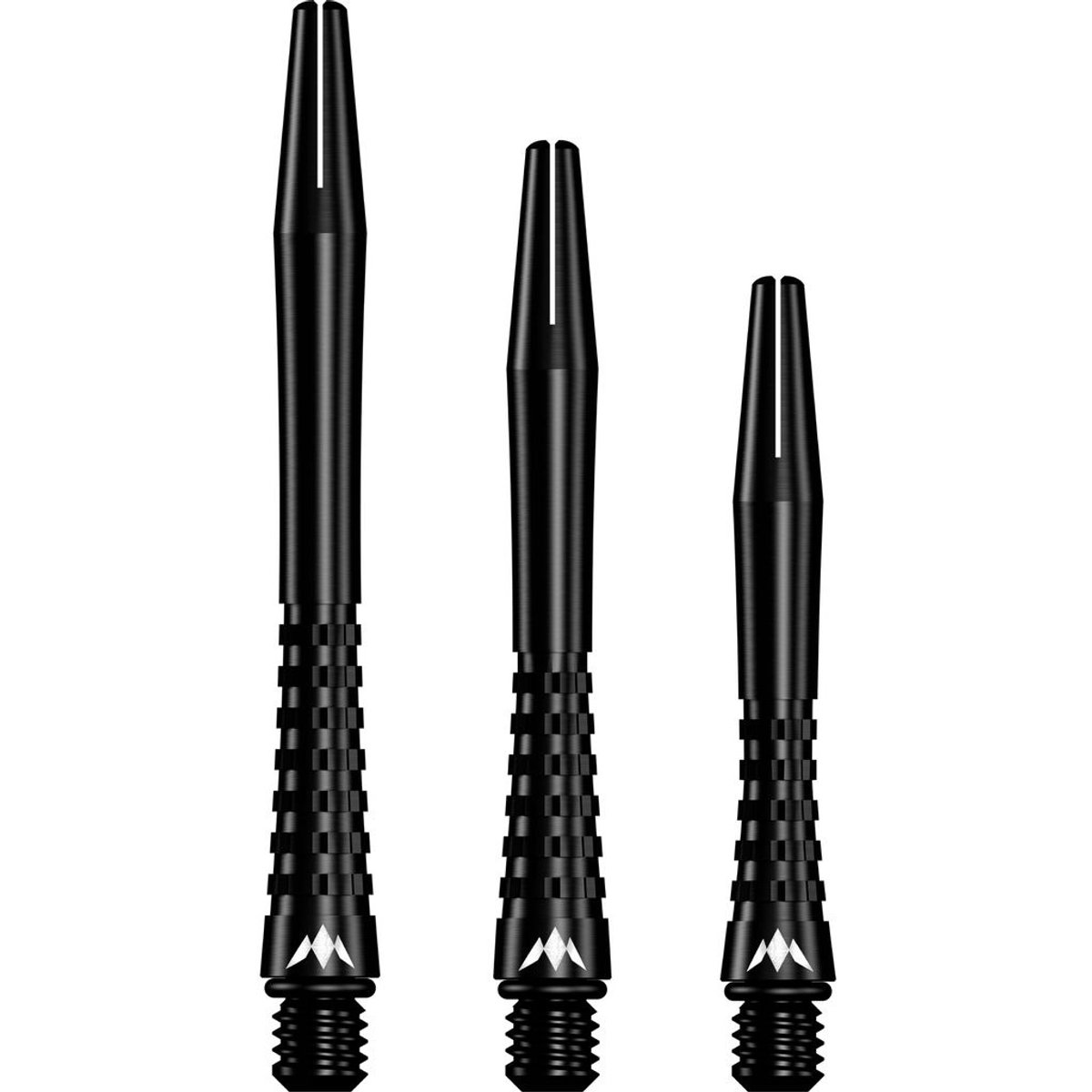 Mission Atom13 Anodised Metal Gripped Black - Dart Shafts Short