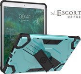 Hoes geschikt voor iPad - 5e / 6e generatie (2018 / 2017) Armor Hoesje Escort case met kickstand - Mint Groen