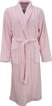 Tenderness dames badjas roze met ingeweven satijnen streep-BRD05111B Maten: M
