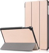 Hoes Geschikt voor Samsung Galaxy Tab A 10.1 2019 hoes - Smart Tri-Fold Bookcase - Goud