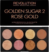 Makeup Revolution Blush Palette - Golden Sugar 2 Rose Gold