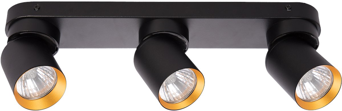 Milagro Andy - Reflektor - 3 Lichtpunten - GU10 - Zwart