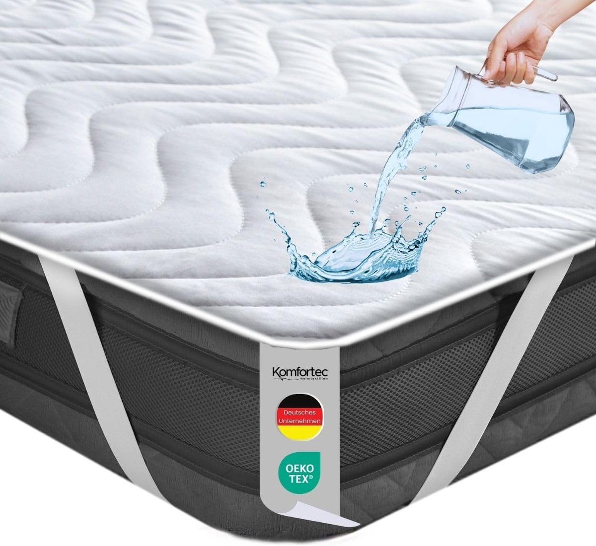 Matrasbeschermer 180 x 200 cm waterdicht met 100 g/m² vulling - Incontinentie onderlegger voor boxspringbed - Ademend incontinentie onderlegger