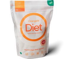 Orangefit Diet Vegan Afslankshake - Maaltijdvervanger / Maaltijdshake - Afvallen & Diëten - 850g (13 shakes) - Vanille - Nr 1 Consumentenbond